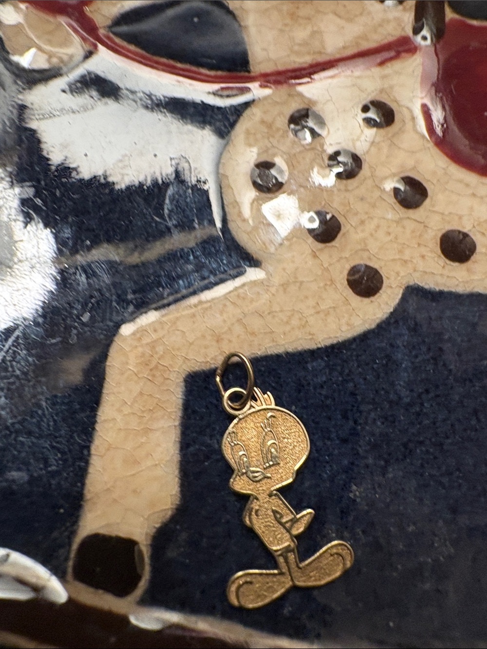 14k gold Tweety Pendant